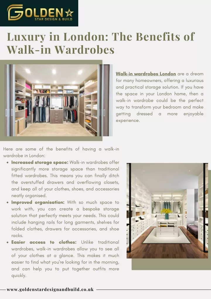 luxury in london the benefits of walk in wardrobes