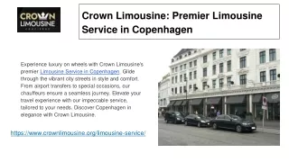 Crown Limousine_ Premier Limousine Service in Copenhagen