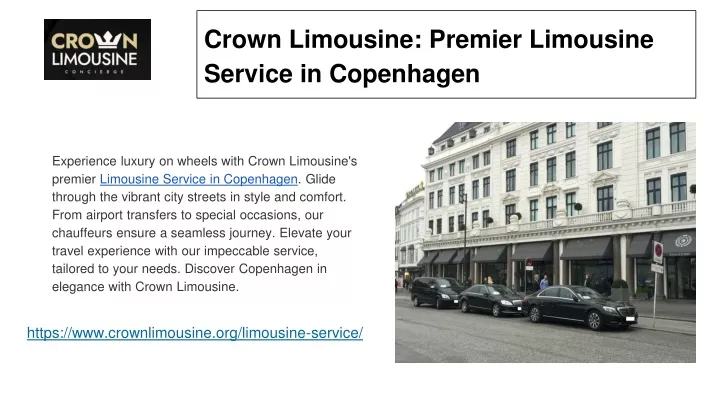 crown limousine premier limousine service in copenhagen