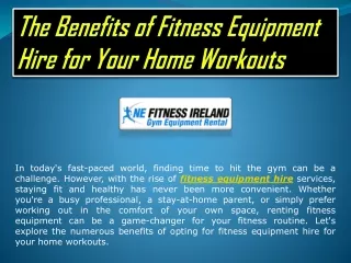 Fitness equipment hire