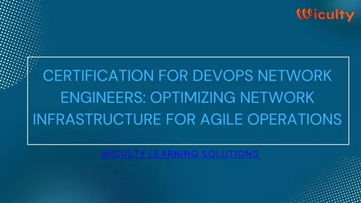 certification for devops network engineers