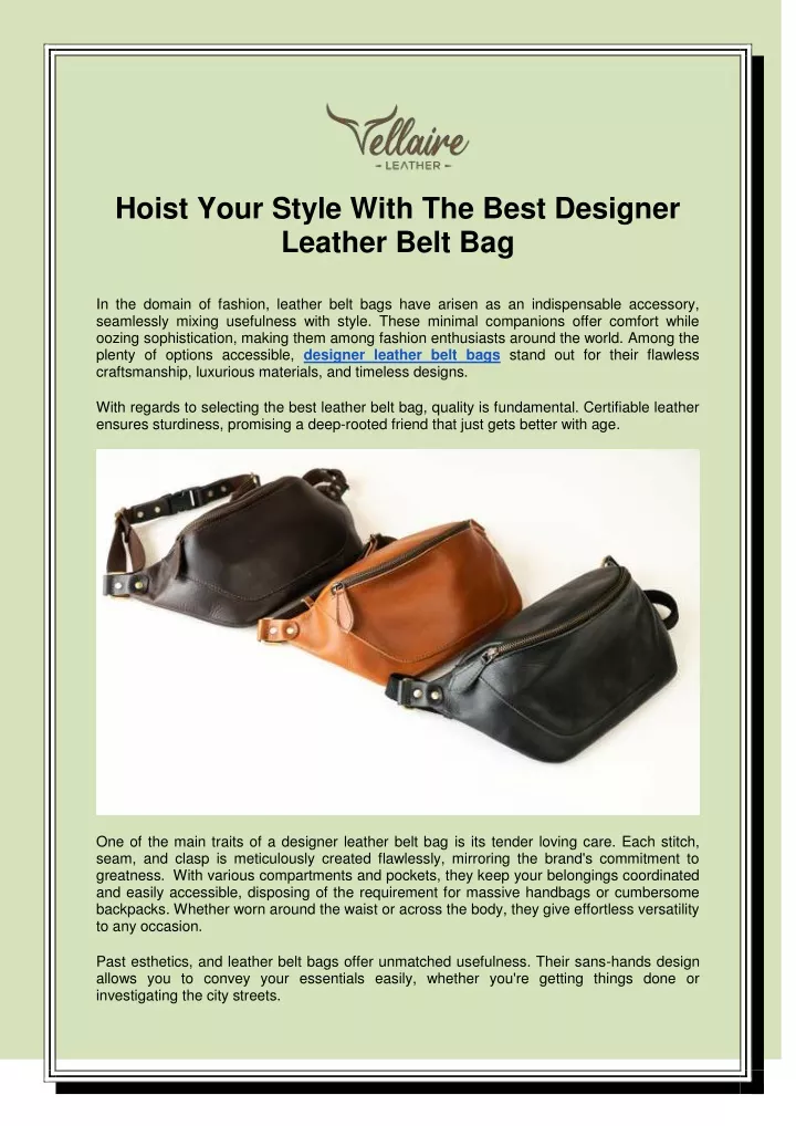 hoist your style with the best designer leather
