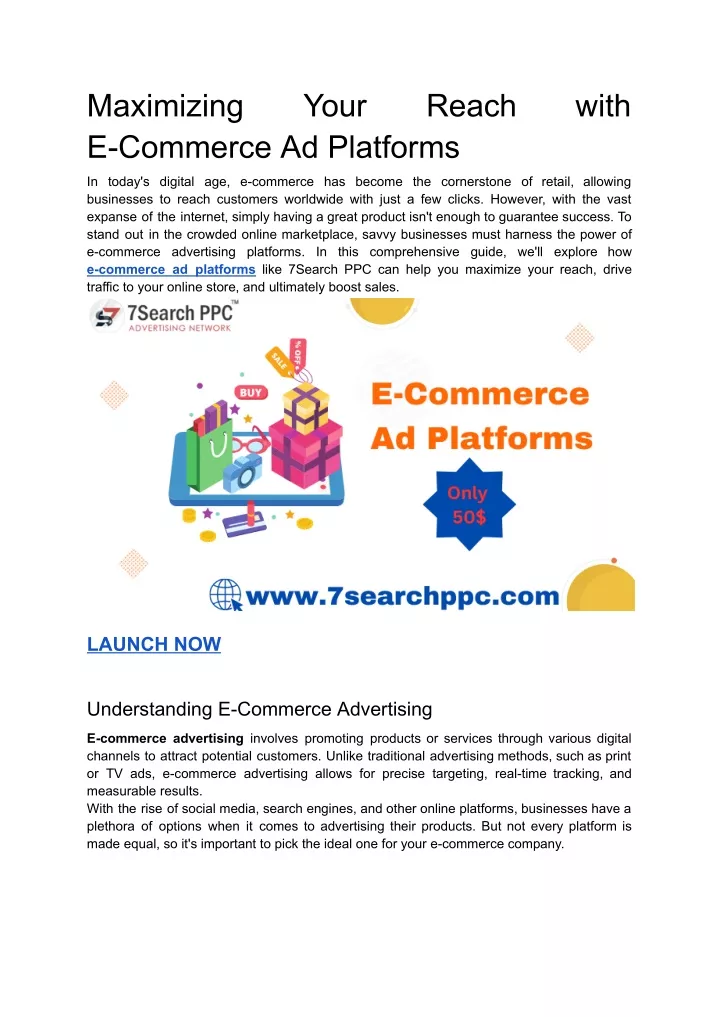 maximizing e commerce ad platforms