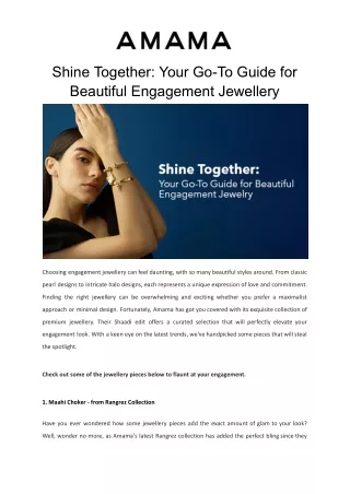 Shine Together_ Your Go-To Guide for Beautiful Engagement Jewellery