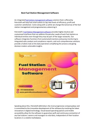 Best Fuel Station Management Software