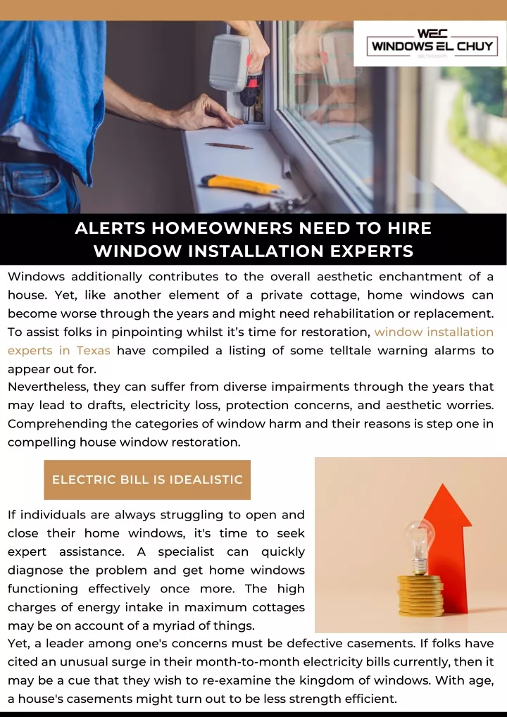 alerts homeowners need to hire window
