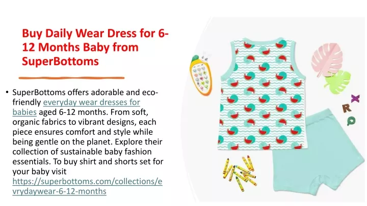 buy daily wear dress for 6 12 months baby from superbottoms
