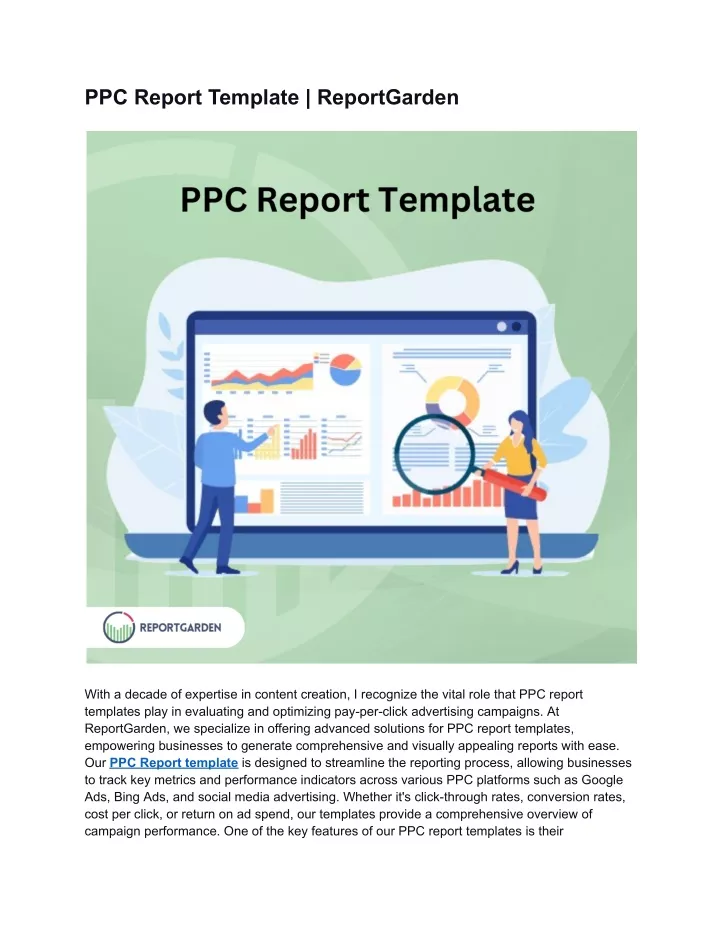 ppc report template reportgarden