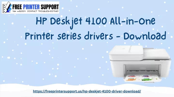 hp deskjet 4100 all in one printer series drivers
