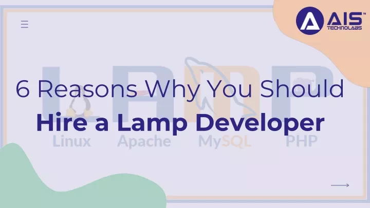 6 reasons why you should hire a lamp developer