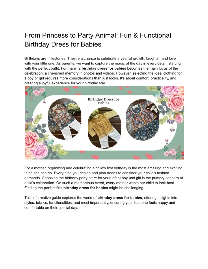 from princess to party animal fun functional