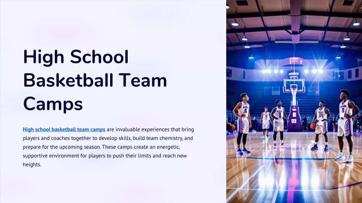 PPT - High School basketball team camps PowerPoint Presentation, free ...