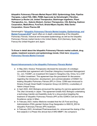 Idiopathic Pulmonary Fibrosis Market