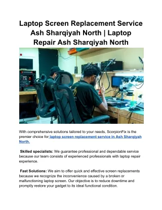 Laptop Screen Replacement Service Ash Sharqiyah North _ Laptop Repair Ash Sharqiyah North