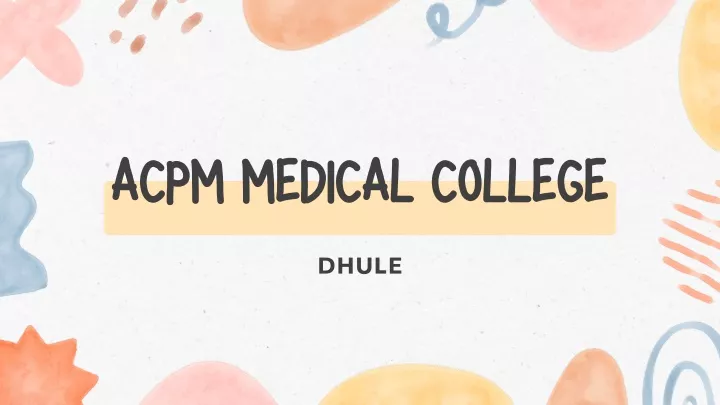 acpm medical college