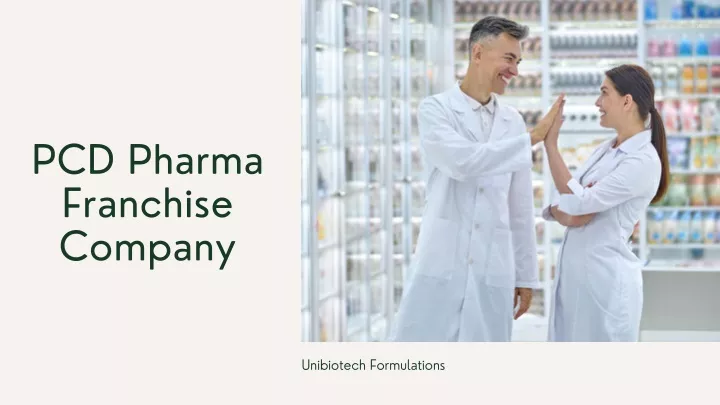 pcd pharma franchise company
