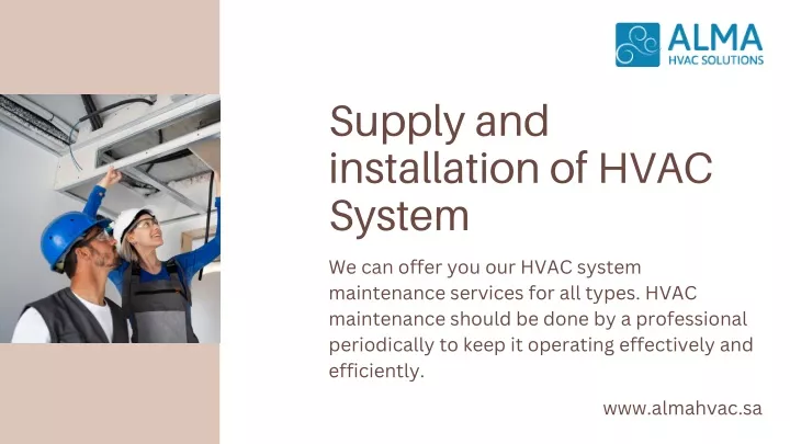 supply and installation of hvac system