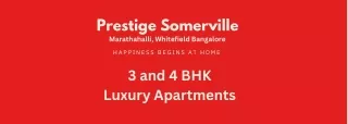 Prestige Somerville Whitefield Bangalore E- Brochure
