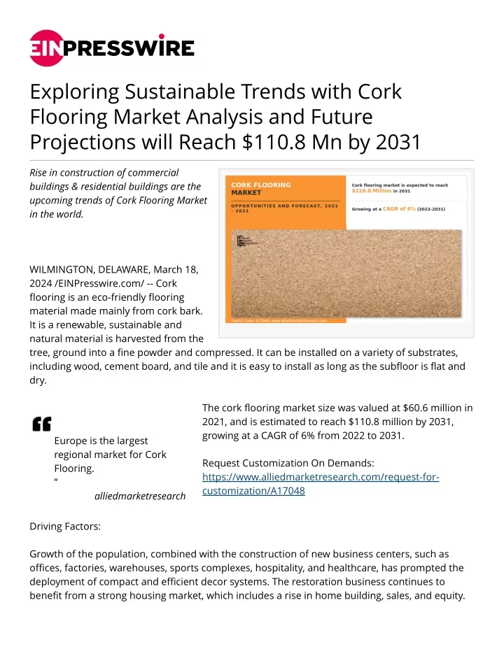 exploring sustainable trends with cork flooring