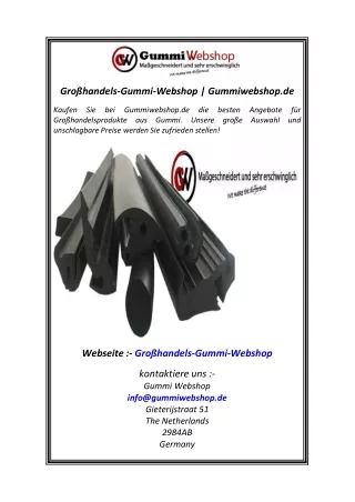 Großhandels-Gummi-Webshop Gummiwebshop.de