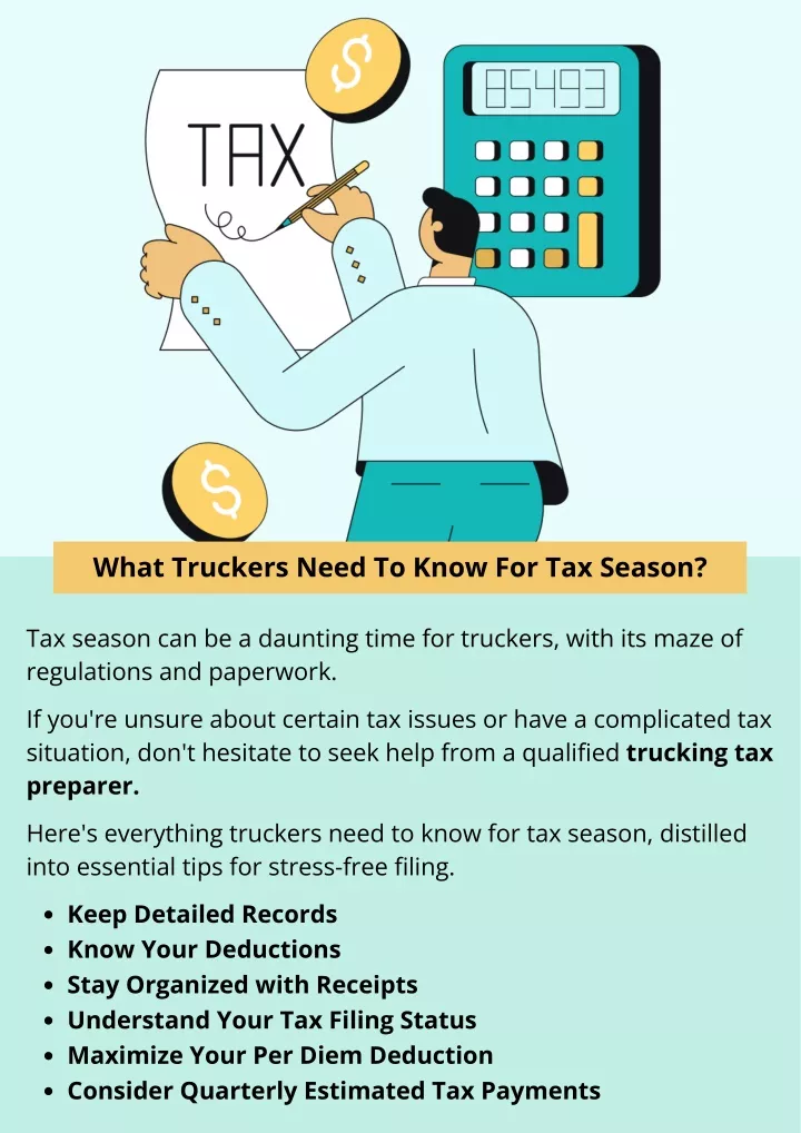 what truckers need to know for tax season