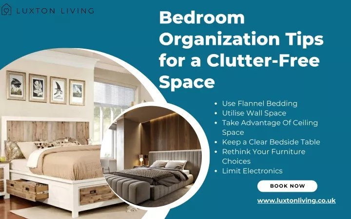bedroom organization tips for a clutter free space