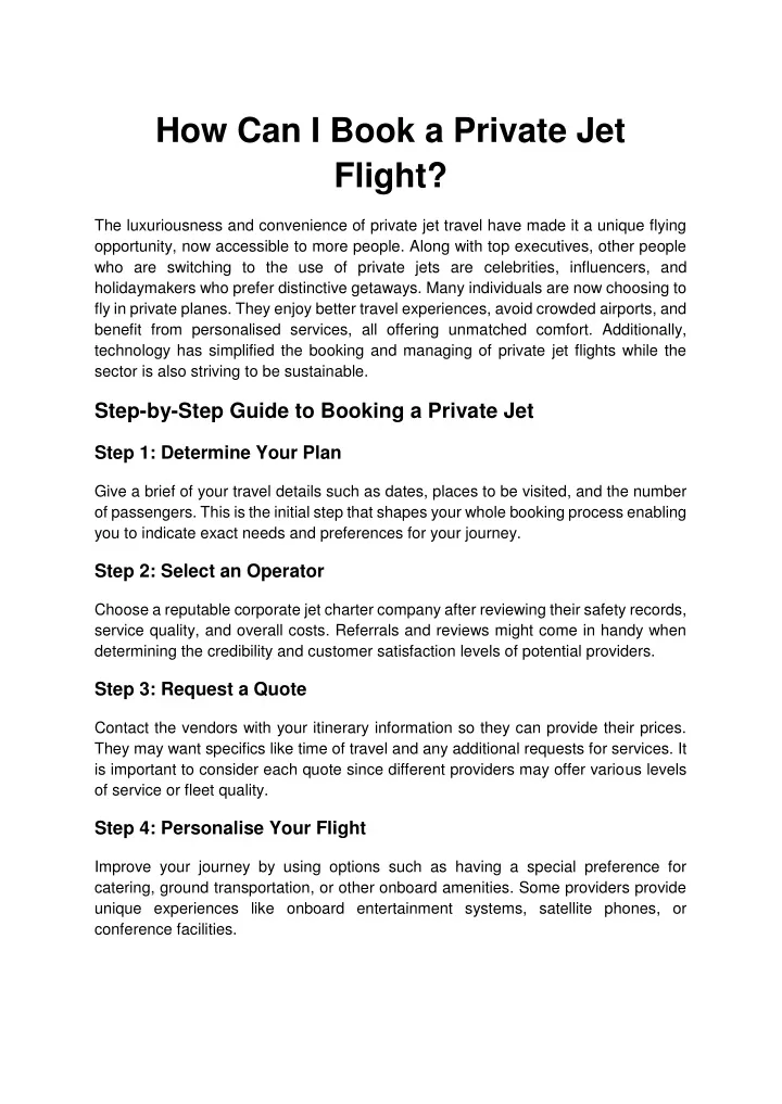 how can i book a private jet flight