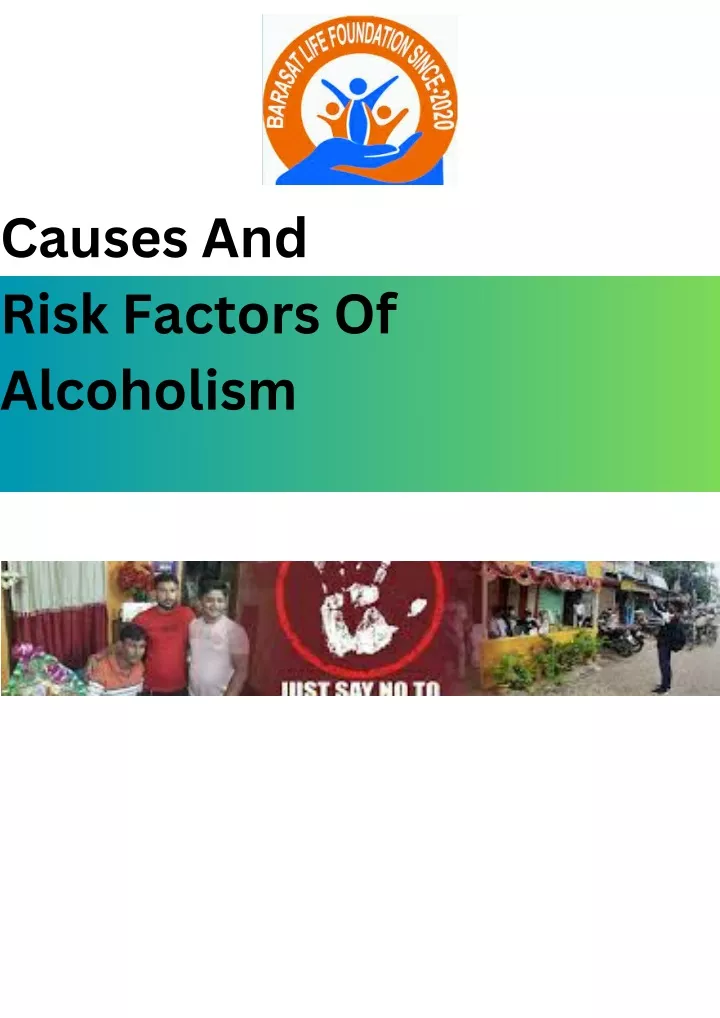 causes and risk factors of alcoholism