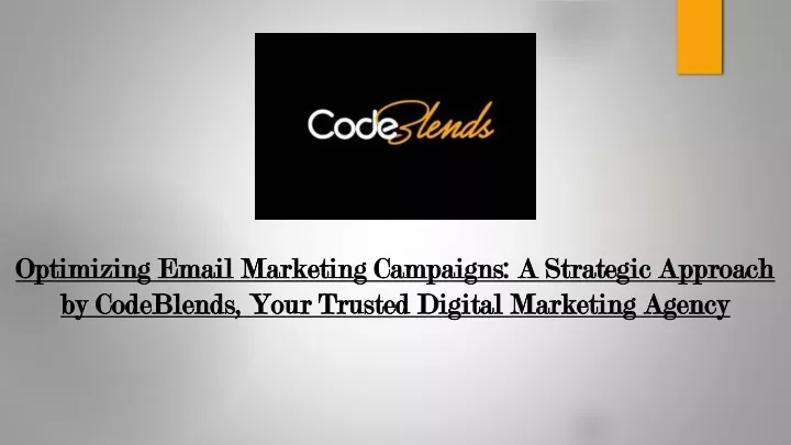 optimizing email marketing campaigns a strategic