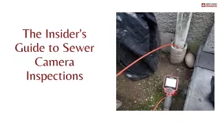 The Insider's Guide to Sewer Camera Inspections