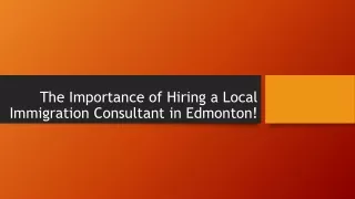 The Value of Engaging a Local Consultant in Edmonton!