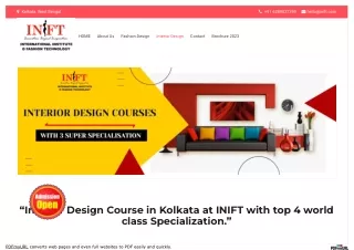 Interior Designing Institute In Kolkata