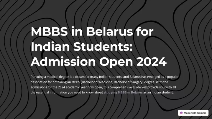 mbbs in belarus for indian students admission