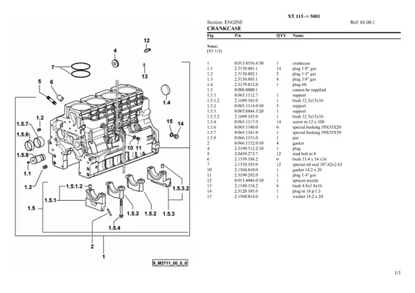 HURLIMANN xt 115 Tractor Parts Catalogue Manual Instant Download (SN 5001 and up)