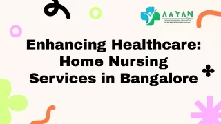 Home nursing services in Bangalore