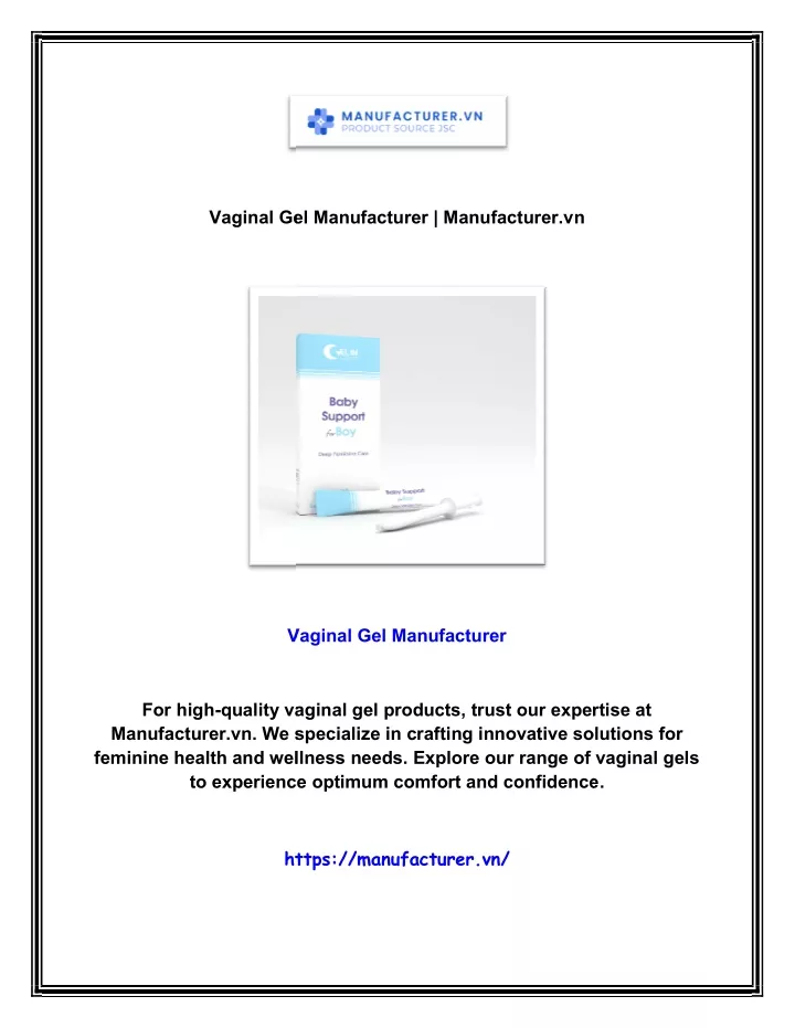 vaginal gel manufacturer manufacturer v vaginal