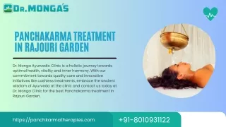 Panchakarma Treatment in Rajouri Garden | 8010931122