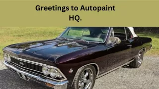 Black Cherry Paint| Auto Paint HQ