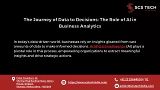 The Journey of Data to Decisions The Role of AI in Business Analytics