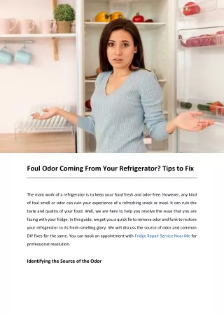 Foul Odor Coming From Your Refrigerator Tips to Fix.docx