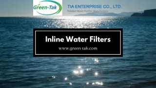 Inline Water Filters: Clean Water Straight from the Source