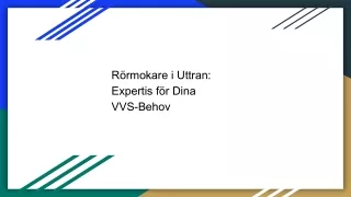 r rmokare i uttran expertis f r dina vvs behov