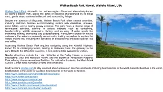 Discover Waihee Beach Park in Wailuku, Hawaii: Dog-Friendly, Fishing, hiking