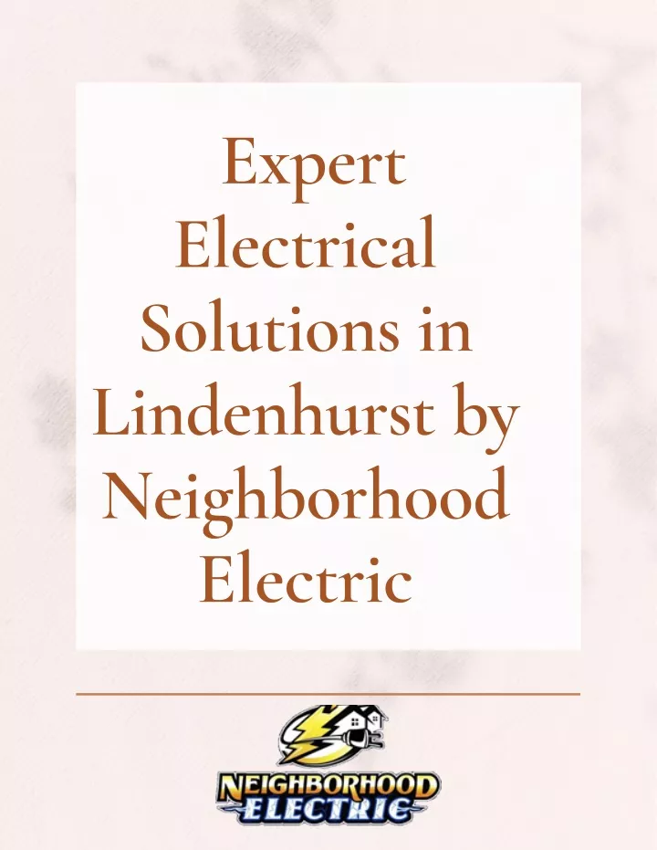 expert electrical solutions in lindenhurst