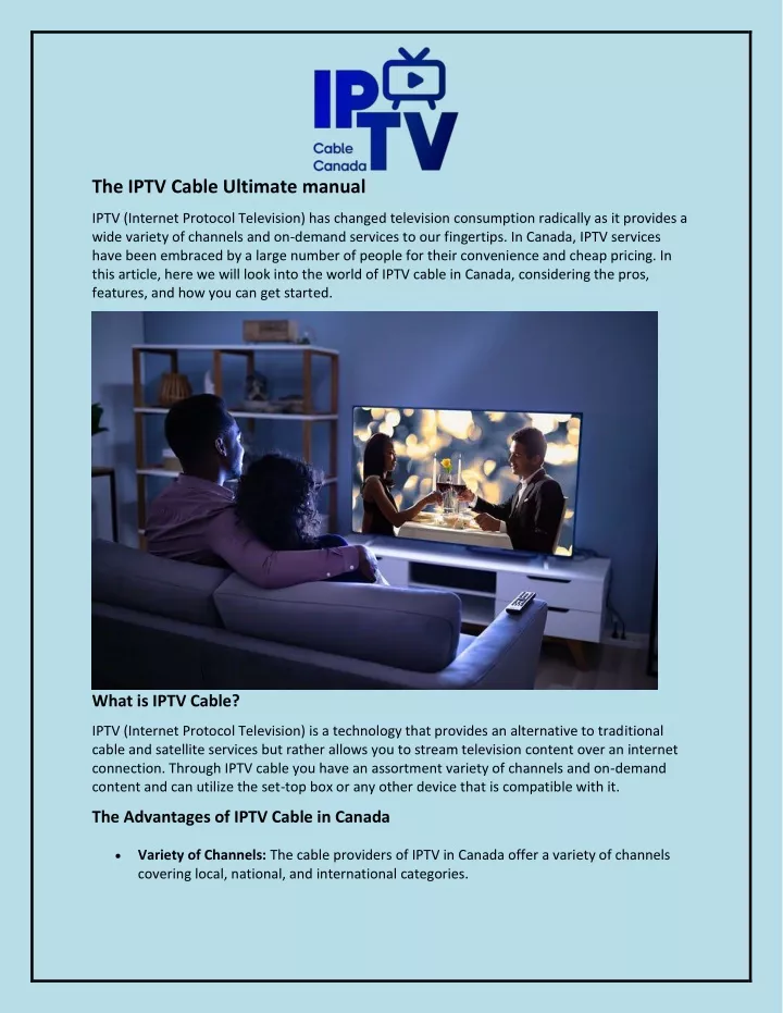 the iptv cable ultimate manual