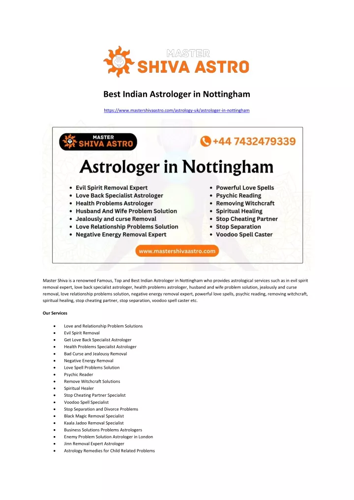 best indian astrologer in nottingham