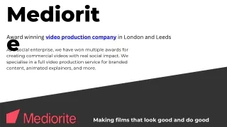 Mediorite Video Production in London and Leeds