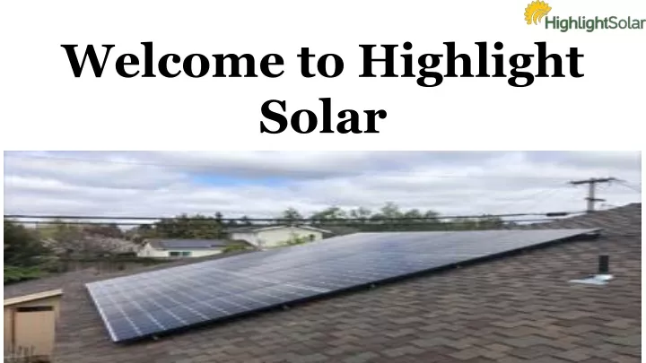 welcome to highlight solar