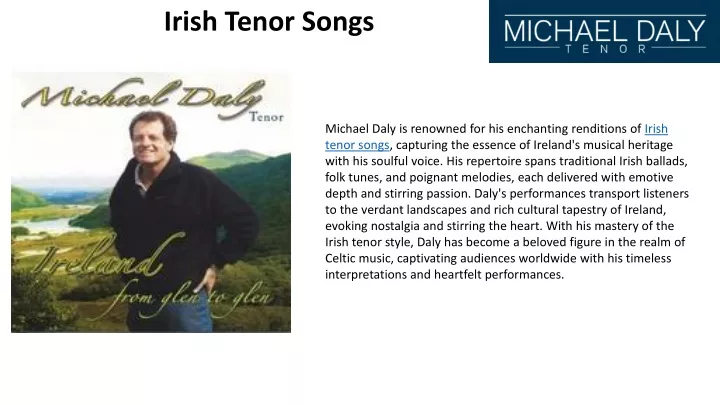irish tenor songs