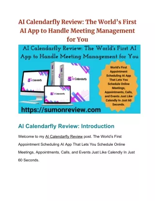 AI Calendarfly Review: The World’s First AI App to Handle Meeting Management for